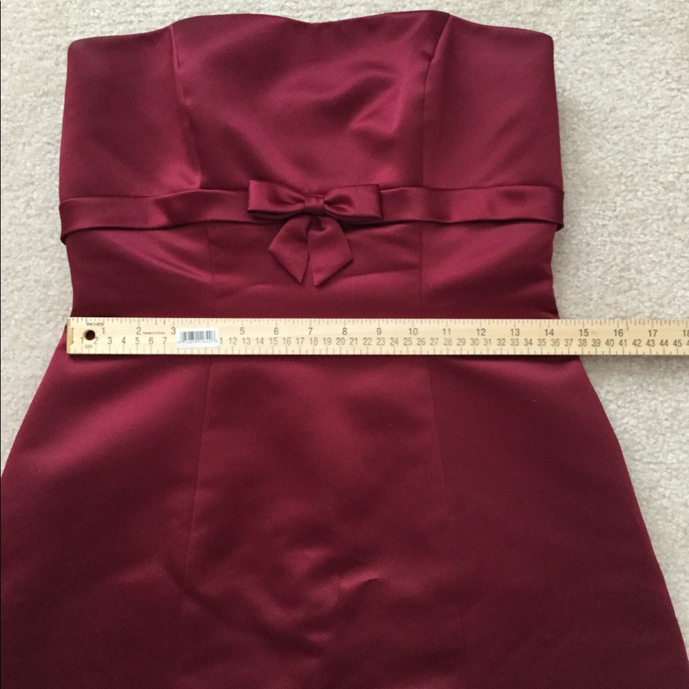 Satin Cocktail Dress ~ PROM! 3/4 length - Picture 7 of 8